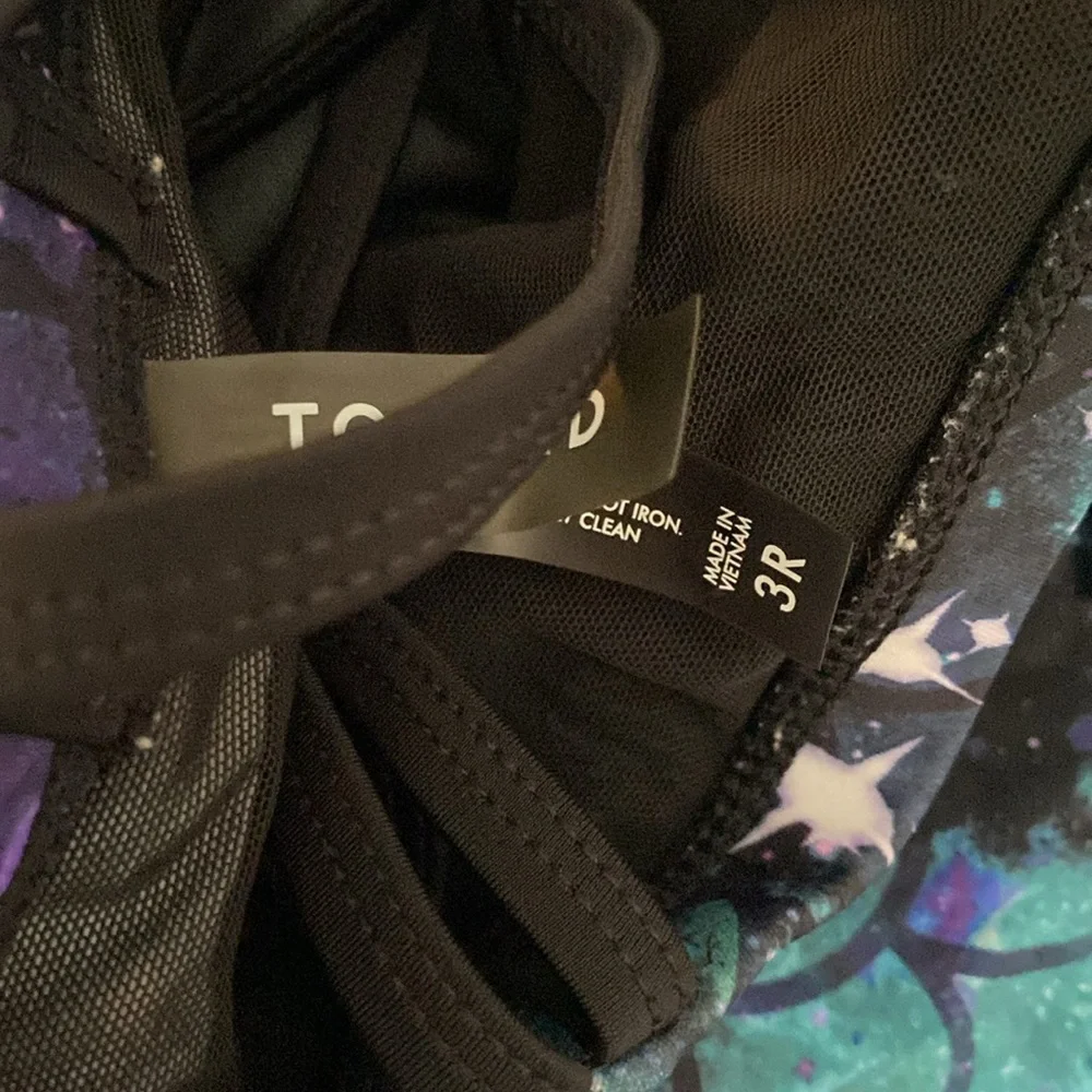 Torrid mermaid galaxy strappy lattice back vixen collection swimsuit
